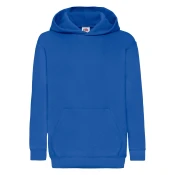 Blue childrens sweatshirt Classic kangaroo Fruit of the Loom