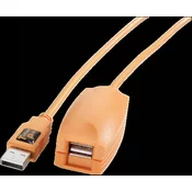 Tether Tools Tether Tools USB kabel USB 2.0 USB-A vtič\, USB-A vtičnica 5.00 m oranžna aktivno z ojačitvijo signala CU1917, (20416698)