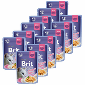 Hrana v vrečki BRIT Premium Cat Chicken in Jelly 12x85 g