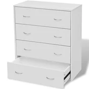 Vidaxl Predalnik s 4 predali 60x30,5x71 cm
