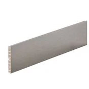 Podnožna letev, PVC, V 100 mm, D 4000 mm, krtačeno legirano jeklo (inox)