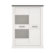 Premium Living Vitrina Montreal, Bela, Barva Pinije