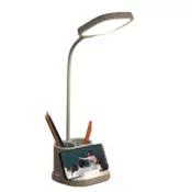 PLATINET stolna lampa s držačem za olovku, LED, 5 W, 4200 K, 250 lumena, bijela PDL008