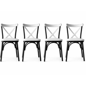 Hanah Home Set od 4 trpezarijske stolice Ecole White