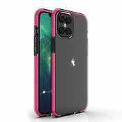 Futrola Spring clear TPU za Apple iPhone 12 Pro Max - Roza KP8634