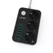 Produžni kabal i punjac 6 x USB brzo punjenje LDNIO