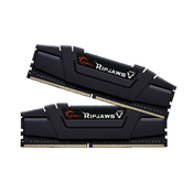 G.Skill Ripjaws V, 32 GB, 2 x 16 GB, DDR4, 3200 MHz, 288-pin DIMM, Crno