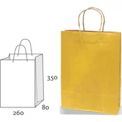 VREČKA DARILNA 26*35*8CM EKO RUMENA