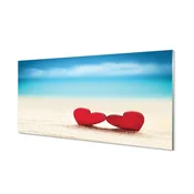 tulup.si Zidna obloga za kuhinju Srce rdečega peska morja 140x70 cm