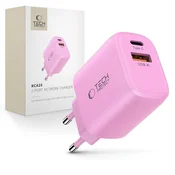 OMREŽNI POLNILEC TECH-PROTECT NCA20 2-PORT NETWORK CHARGER PD 20W/QC3.0 BABY PINK