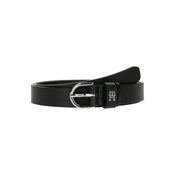 TOMMY HILFIGER Pas ESSENTIAL EFFORTLESS črna/srebrna