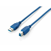Equip kabel USB 3.0 A u B, 1m, plavi