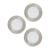 Eglo 98632 - KOMPLET 3x LED ugradnih svetiljki FUEVA 3xLED/5W/230V