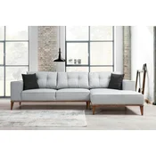 Atelier del Sofa Ugaona garnitura Montana 91x85x288cm Svetlosiva