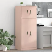 Vidaxl Omarica za shranjevanje 2 kos Roza 60 x 40 x 145 cm Jeklo