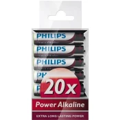 Philips LR03P20T/10 Napajalne alkalne baterije AAA 20 kosov