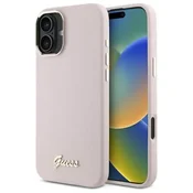 1 to 3 Silikonski Ovitek Guess Za Iphone 16 Plus 6.7 S Kovinskim Logo Okvirom