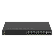 NETGEAR GSM4328-100AJS, Upravljano, L3, Gigabit Ethernet (10/100/1000), Podrška za napajanje putem Etherneta (PoE), Montaža u poslužiteljski ormar, 1U