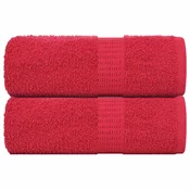 Rucnici za goste FROGN 2 kom. Crveni 30x50 cm 360 g/m2