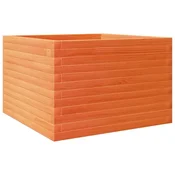 Vidaxl Vrtno cvetlično korito voščeno 70x70x45,5 cm trdna borovina