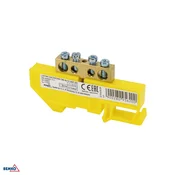 Schelinger spončna letevna sponka na DIN letev 35 mm, prehodna, 125 A, 500 V BM-A18-TBI-8X12-04P-ZO