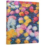 Kalendarz Flexi Monet’s Chrysanthemums Ultra 12-M-cy Daily 2027, Paperblanks