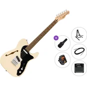Fender Squier Affinity Series Telecaster Thinline LRL Premium SET Olympic White Elektricna gitara