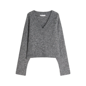 Bershka Pulover temno siva