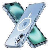Hibridni ovitek Techsuit Shockproof MagSafe za iPhone 17 - clear