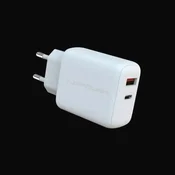 LC power lc-gan-45 usb gan technology charger 1xusb-c, 1xusb-a adapter ( 25749 )