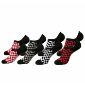 Čarape (Set od 4 para) URBAN CLASSICS - Recycled Yarn Check 4-Pack - crno + bijela + crvena + g - TB4234