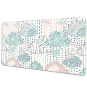 Decormat Podloga za mizo Oblaki in pike 120x60 cm