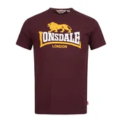 Lonsdale London Majica Holmpton rumena/bordo/bela