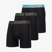 Bokserji Under Armour Performance Tech Solid 6in 3-Pack Black S
