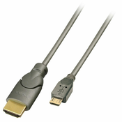 USB kabel za micro USB LINDY 50 cm Crna Antracitna (Obnovljeno A)
