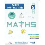 Mathématiques 5e 2026 - cahier dautomatismes