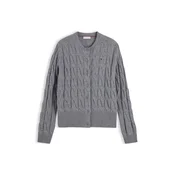 TOMMY HILFIGER Pletena jopa siva