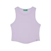 Otroški bombažen top United Colors of Benetton vijolična barva, 31H3CH01F