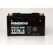 POWEROAD akumulator za motor YT7B-4 (hermetični, 12V 6Ah)