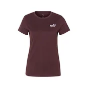 PUMA Funkcionalna majica ESS Small No. 1 čokolada / bela