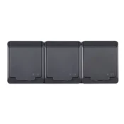 shumee Hermes Trojna hermetična vtičnica z/brez Schuko antracit 16A IP44 0326-07
