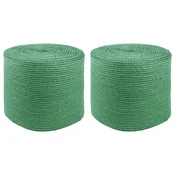 vidaXL Vrv iz jute 2 pcs Zelena 100% Tossa jute