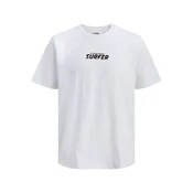 JJ Rebel by Jack & Jones majica Asher sa surf printom za muškarce, bela, XXL