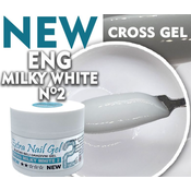 ENG Cross milky white Gel lak 2 15ml