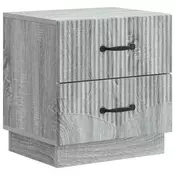 vidaXL vidaXL Nočna omarica Siva Sonoma 43 x 34,5 x 44,5 cm Inženirski les, (5000209438)