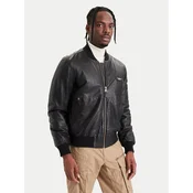 Aeronautica Militare Usnjena jakna 262PN0966UPL00328 Črna Regular Fit