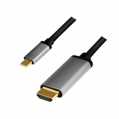 LogiLink CUA0101 adapter za promjenu tipa priključka kabela USB 3.2 Gen1 Type-C HDMI-A Crno, Sivo