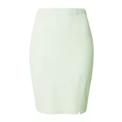 Womens ribbed skirt light mint