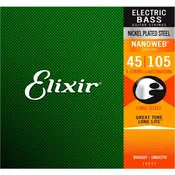 ELIXIR žice za bas 45-105 MED NANOWEB 4STR