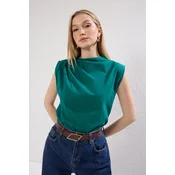 Trendyol Milla Ženska majica TWOSS24TS00051, Zelena